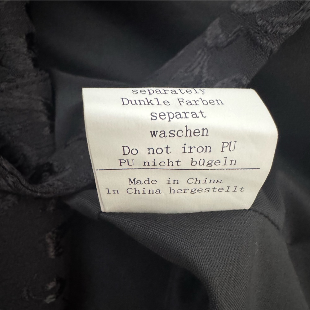 Black Brocade Button-Front Vest | New with Tags - Picture 10 of 10